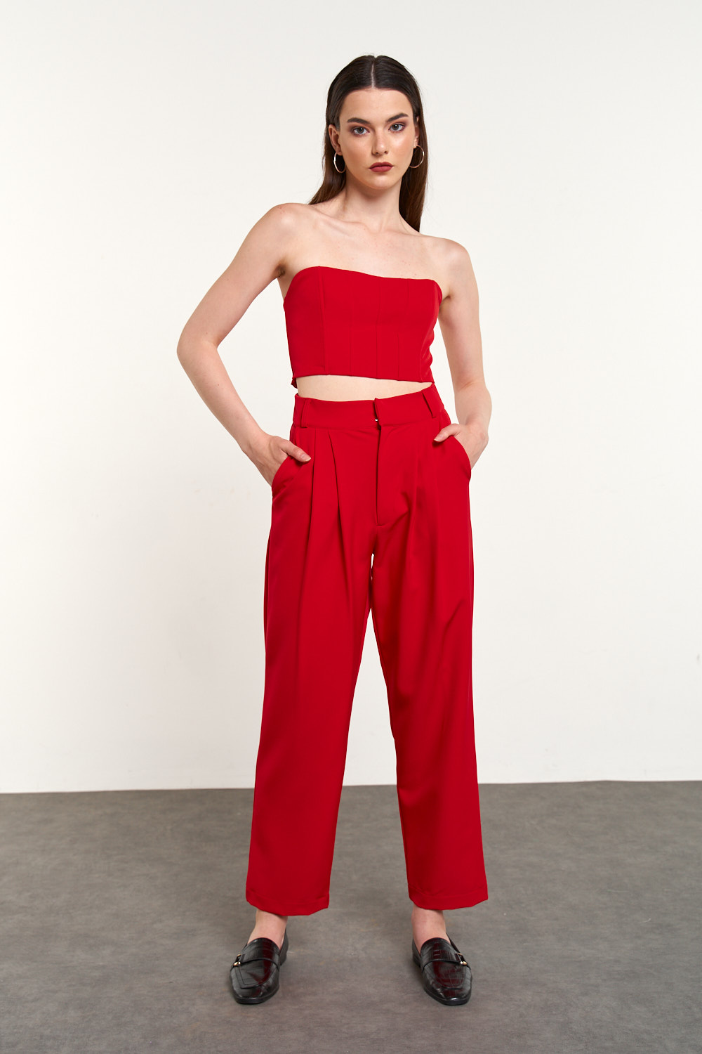 Nora Red Trousers